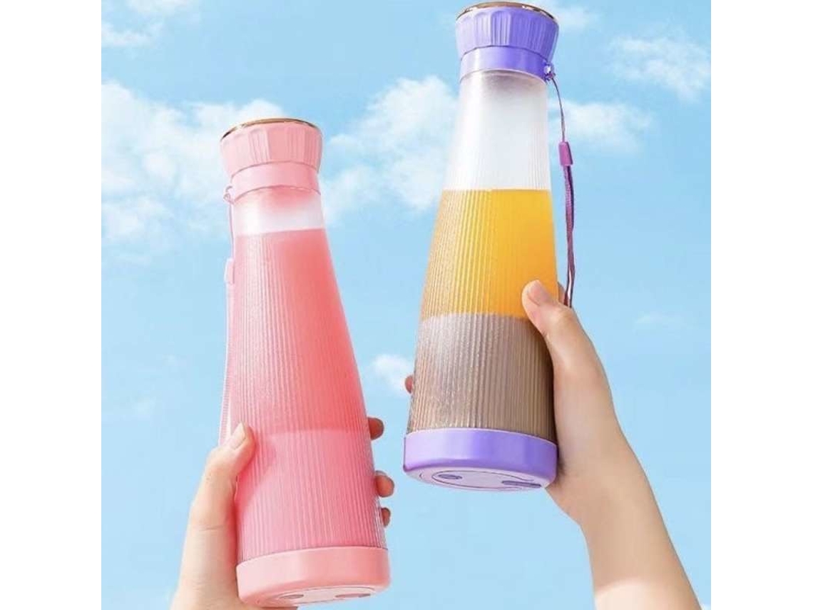 Botella Licuadora Corona Rosa CLINKS