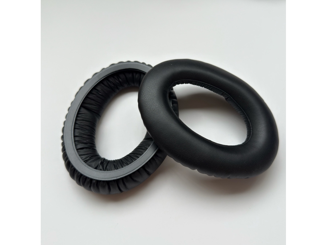 Almohadillas para auriculares Sennheiser HD515, espuma suave, piel proteínica, color negro.