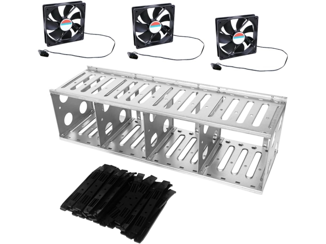 1 Conjunto De Suporte Externo Para Disco Rígido À Prova De Choque Com Múltiplas Extensões
