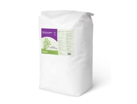 CULTIVERS Tierra de Diatomeas Molienda 25 kg 100% Natural y Ecológico. Grado alimenticio E55IC. No Calcinada de Alta pureza