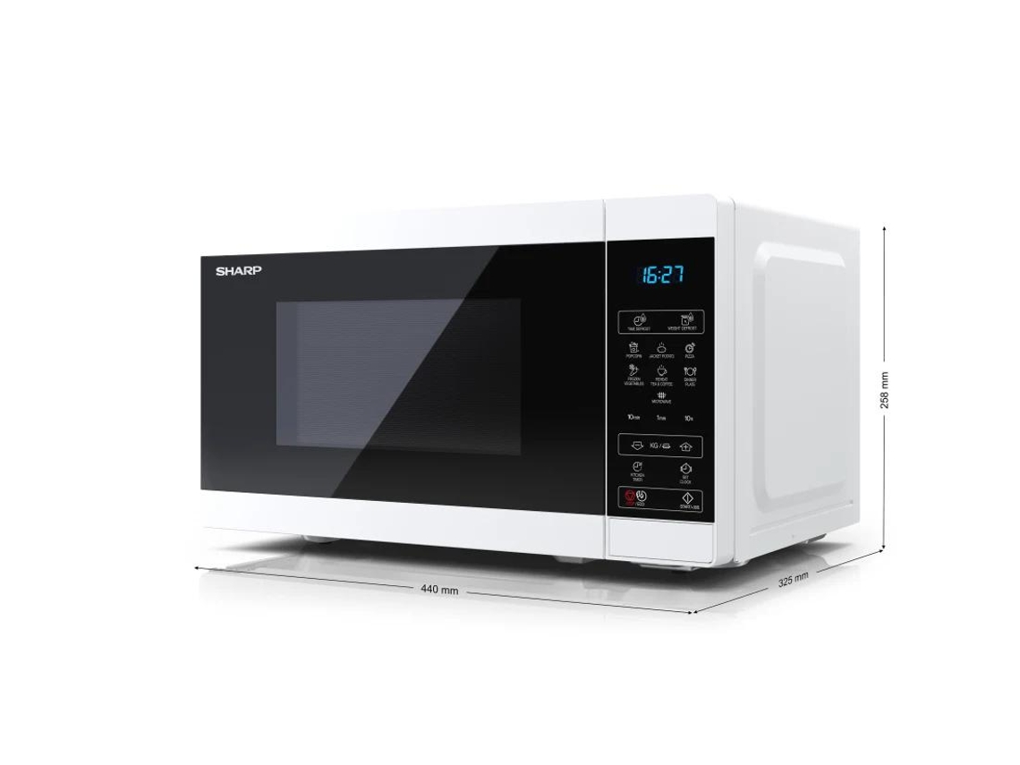Sharp Yc-Ms02E-W Microondas Contador Solo Microondas 20 L 800 W Negro Blanco