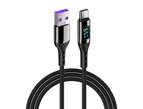 Cable de Carga rápido tipo C PD até 100 w Negro 2 m INF