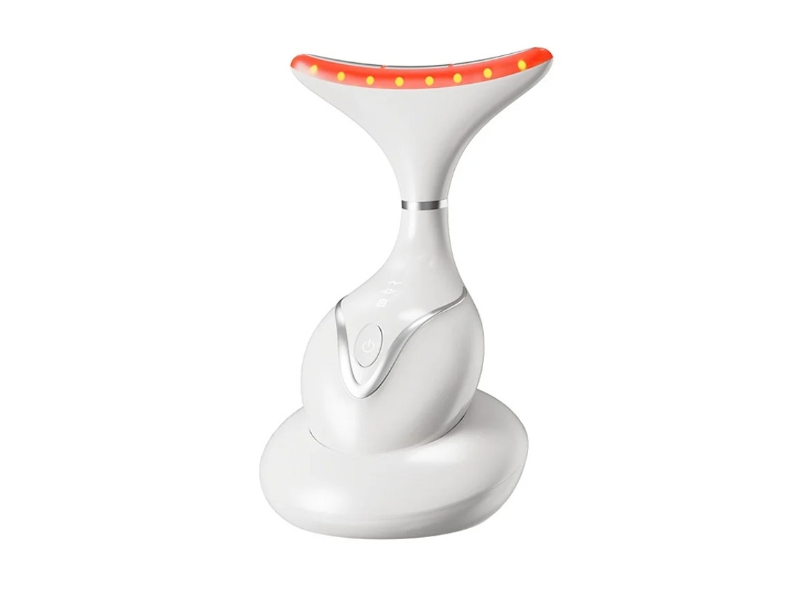 Masajeador facial y de cuello Herramienta profesional de contorno facial con base de carga Dispositivo facial todo en uno Mejora YIZHOOD