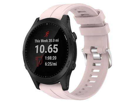 Correa De Reloj Inteligente Para Garmin Forerunner 945, Banda De Reloj De Silicona De Color Sólido Rosa De 22Mm VENISYMLIS