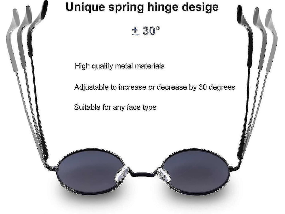 Gafas de sol polarizadas redondas vintage John Lennon para hombre y mujer, gafas de sol circulares hippies, rojas