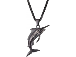 Collar Con Colgante De Tiburón, Pez Y Delfín Para Hombres Y Niños Con Acero Inoxidable Cpd