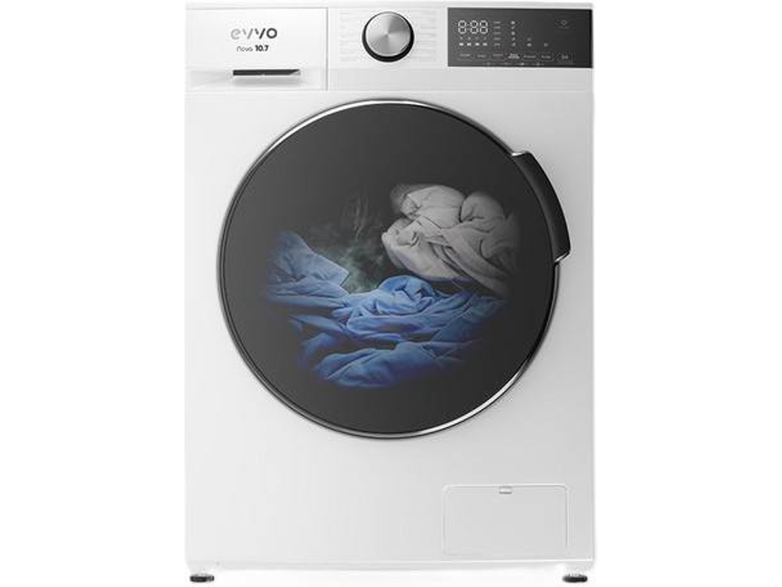 Evvo Lavadora-secadora Nova 8/6, 8+6 Kg, 1350 Rpm, Clase A, Inverter, Vapor Steam Wash, Eprotect, 14 Programas, Smart Load, 15’ Rápido, Blanco.