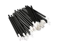 Kit de 300 pinceles desechables para labiales (2026), pinceles de maquillaje perfectos para labiales (negro)