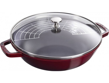 Sartén STAUB (Rojo - Hierro Fundido - 30x12 cm)