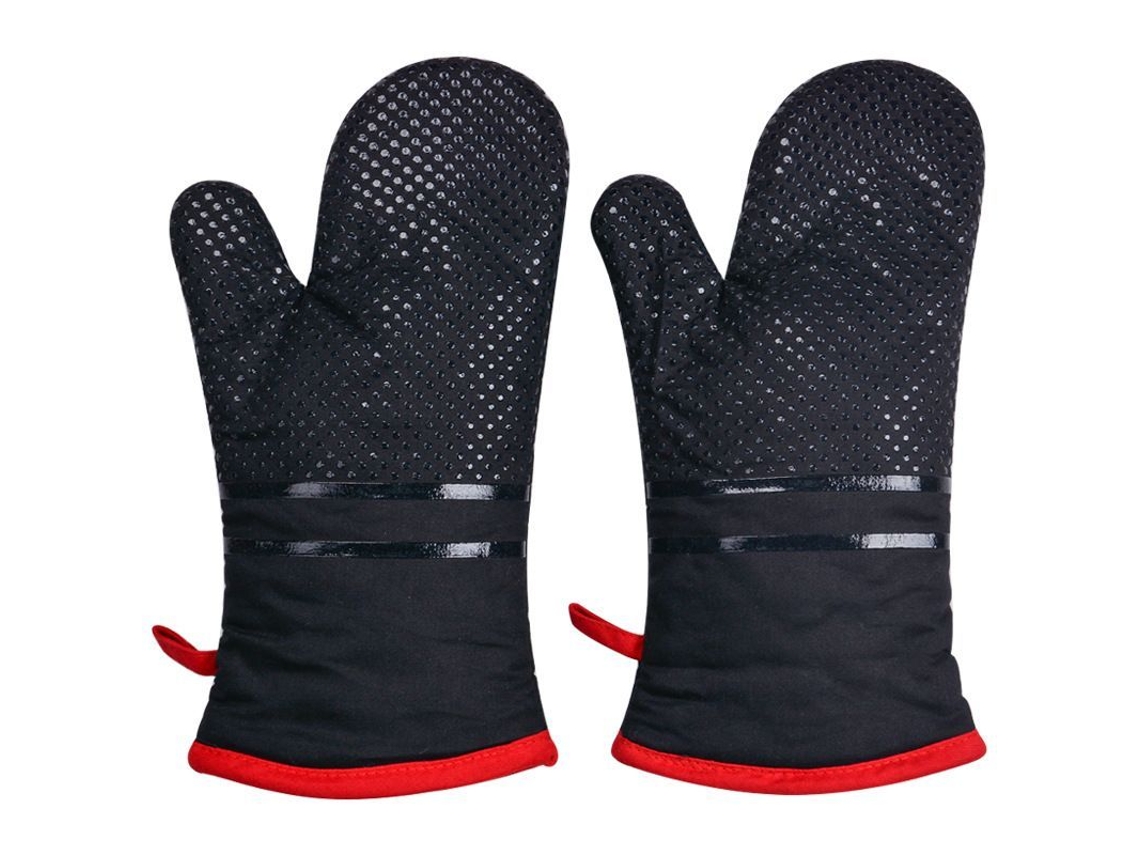 2026-39710-guantes De Horno Resistentes Al Calor, Diseño Anti-deslizante De Silicona, Largo, Apto Para Cocinar, Hornear, Asar, Sin Bpa