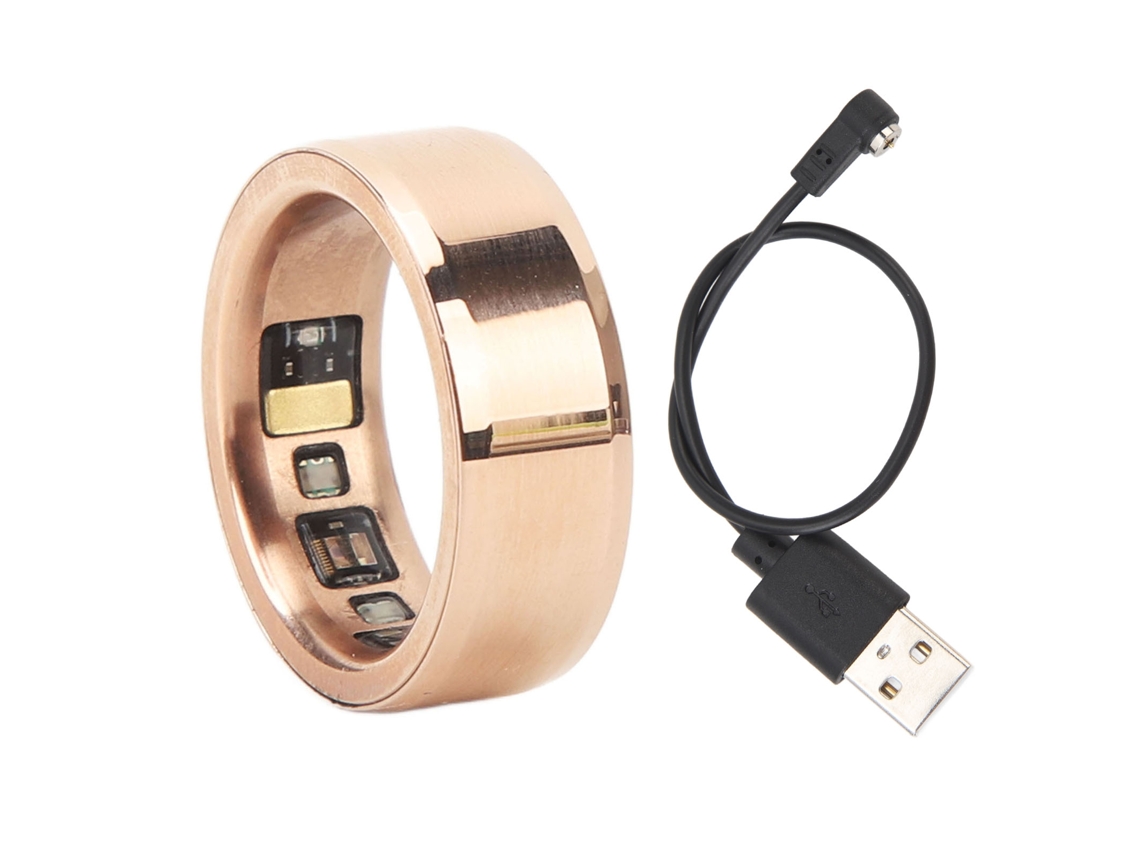 Anillo Inteligente De Oro Rosa Con Monitor De Sueño, Rastreador De Salud, Resistente Al Agua, De Cerámica Y Aluminio, Para Fitness 20