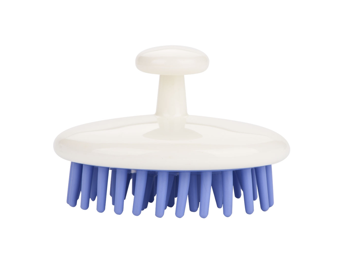 Escova de silicone antiderrapante 2026 para lavar o cabelo, massagear couro cabeludo e escovar animais de estimação (vermelha)