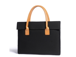 Bolsa para portátil con cremallera magnética, color negro, Hexinyigjly (14 pulgadas)