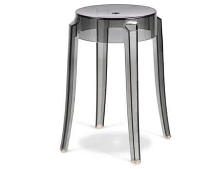 Taburete de bar Victoria Queen diseño transparente 47cm GHOST STYLE