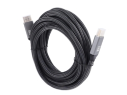 Cable Displayport 4.4 8k De 16,4 Mm Con Elegantes Patas De Nailon Gris, Conexión De Alta Velocidad.
