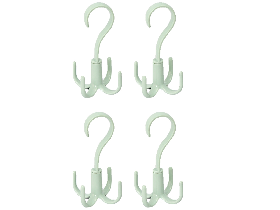 VVJIJILLY Gancho Rotativo De 4 Garras, Multifuncional Para Pendurar Lenços, Cintos E Bolsas