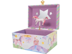 Música Unicornio Niñas Joyero Madera Metal Función Musical Fácil Regalo Cumpleaños Habitaciones Niños Caja