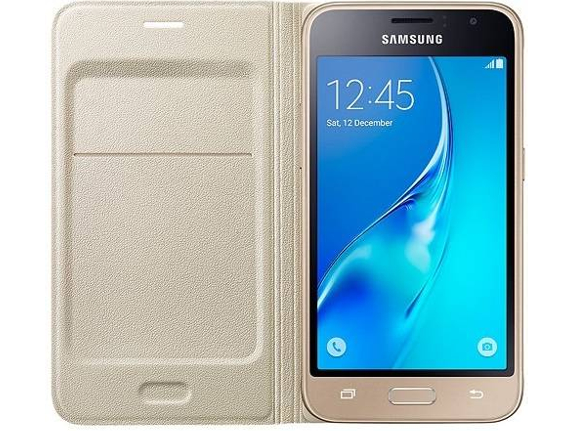 Funda SAMSUNG Galaxy J5 2016 Wallet Dorado