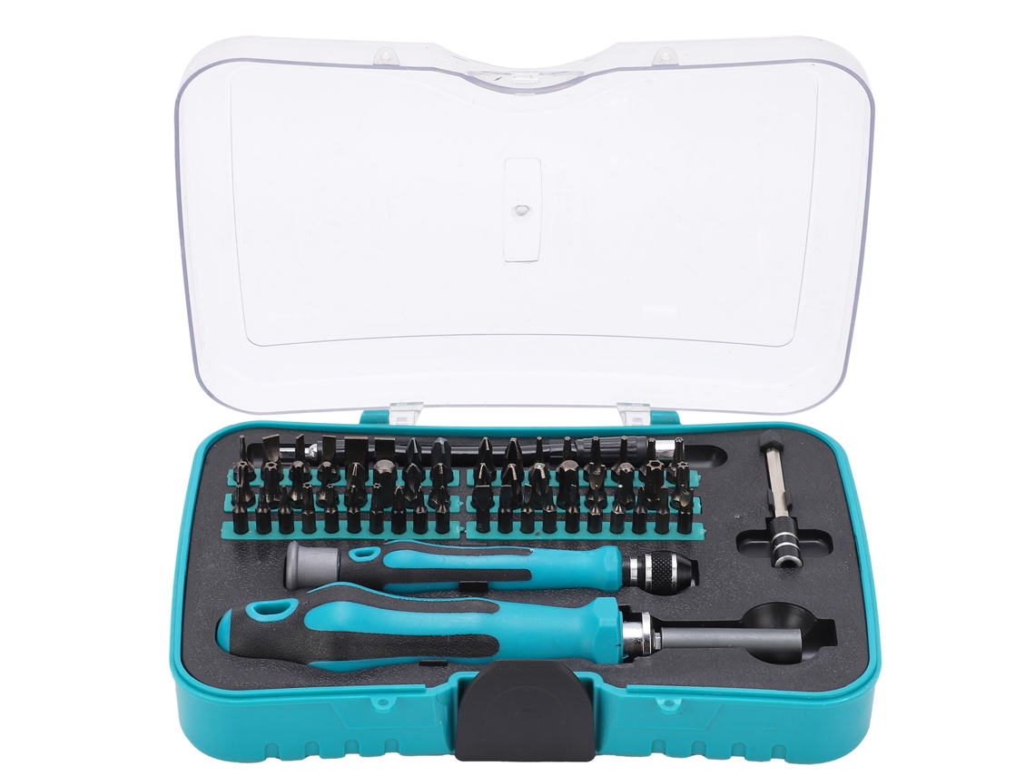 Kit Chave De Rato E Bits De Parafusadeira Manual 57 Peças Ferramentas De Reparo Hardware 21815
