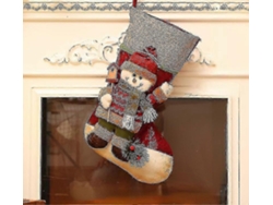 Bolsa de regalo grande para calcetines navideños, colgante de regalo navideño, bolsa de regalo infantil para dulces. Hengjian