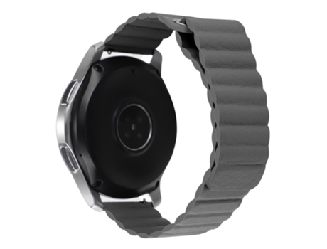 Correa de piel auténtica magnético 22mm para COROS Apex 46mm/Apex Pro/TicWatch Pro 3 - canoso