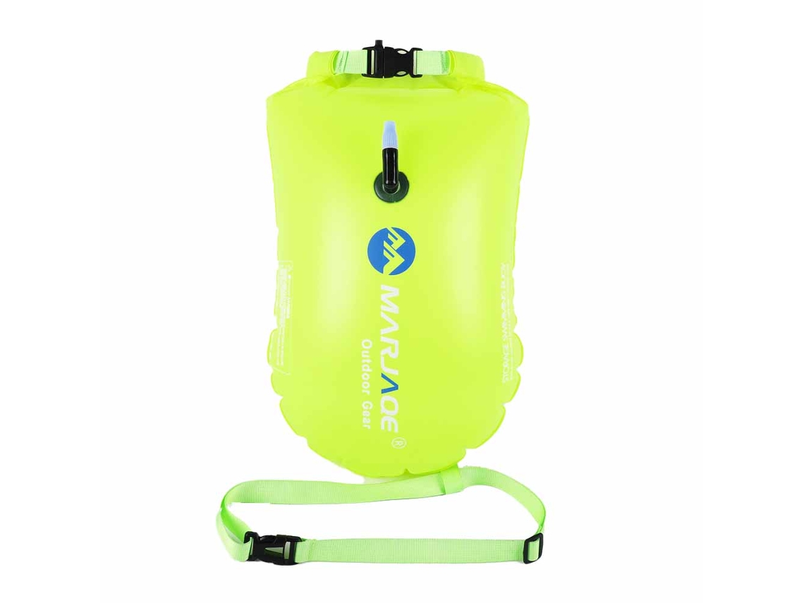 Bolsa seca flotante para natación que mantiene el equipo seco en excursiones de kayak, pesca y rafting.