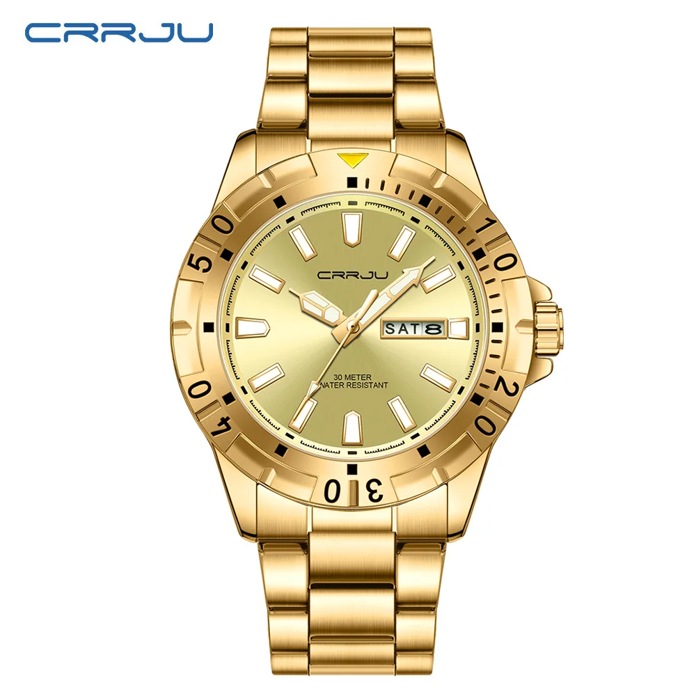Reloj para hombre, resistente al agua, acero inoxidable, con números romanos.