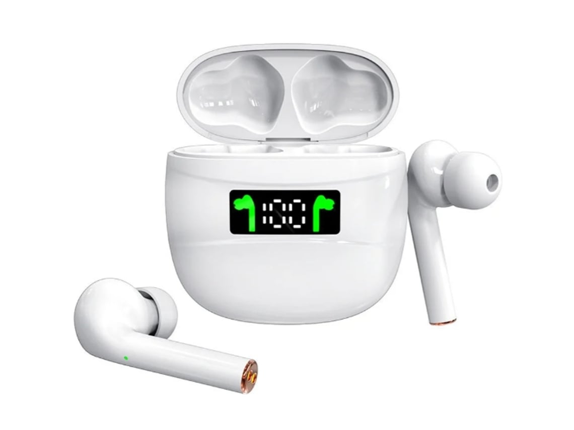 Auriculares YEMAESRE intrauditivos Bluetooth verdaderos con cancelación de ruido Blanco