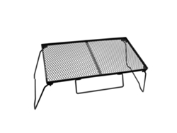 Mesa de malla para acampar, portátil, plegable, de hierro, para picnic, barbacoa, fiesta en el patio.
