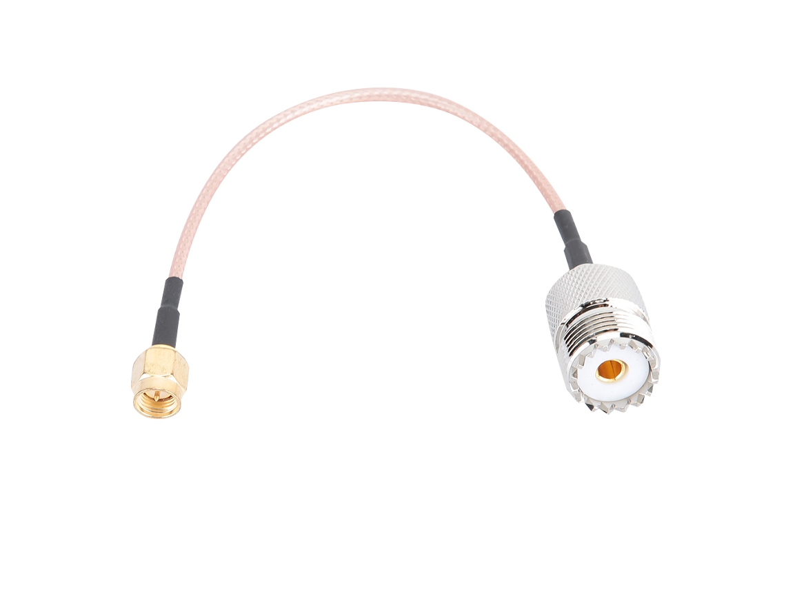 Adaptador de cable coaxial flexible (conversión de SMA macho a UHF hembra)