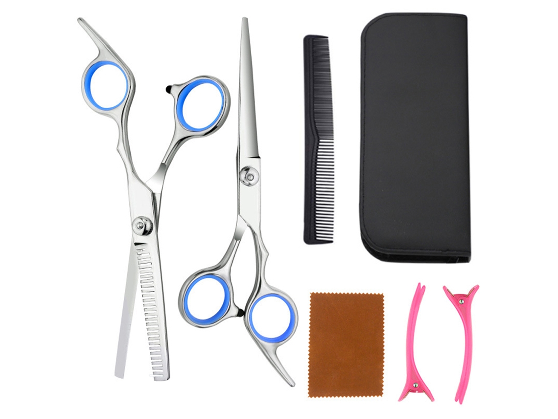 Tijeras profesionales para cortar cabello, tijeras para peluquero, juego de adelgazamiento, corte de cabello familiar, herramienta de peluquero JEDBESETZT