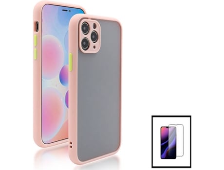 Kit Funda Anti Choque CámaraProtection y Protector 5D Full Cover Apple iPhone 13 Pro PHONECARE Rosa
