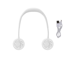 Calentador de cuello USB blanco con purpurina para deportes