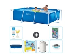 Intex Piscina Com Estrutura Retangular - 260x160x65 Cm - 7-peças S32