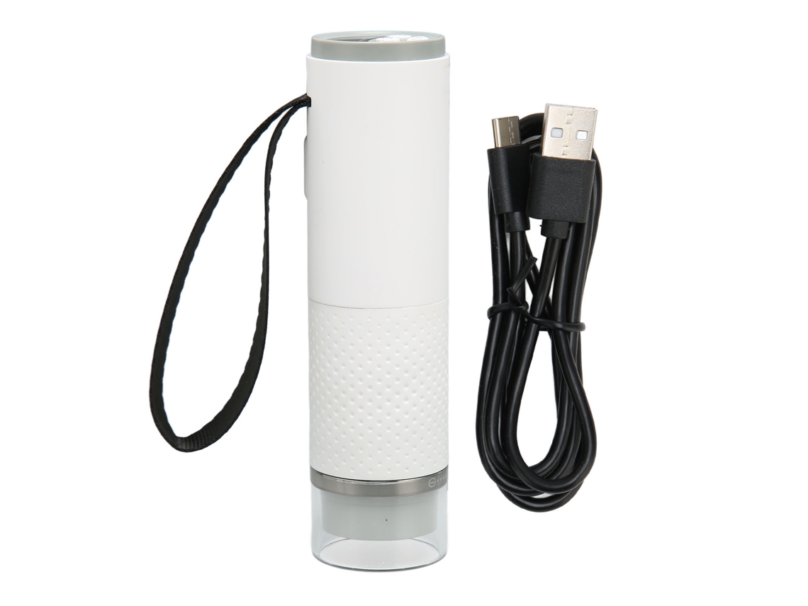 Microscopio Digital Inalámbrico Wifi De 2 Mp Con Aumento De 50 A 1000x, Portátil, Con Conexión Usb Para Teléfono Móvil - Blanco