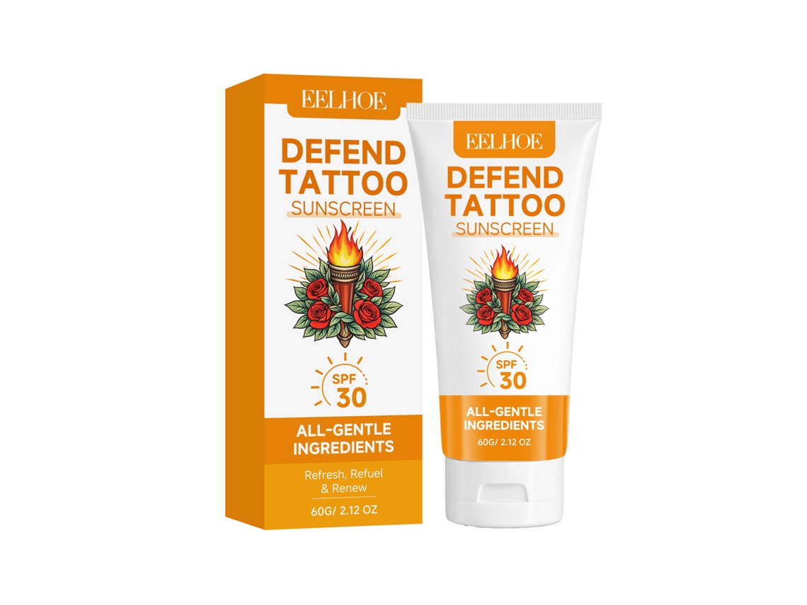 Protector solar para el cuidado de los tatuajes