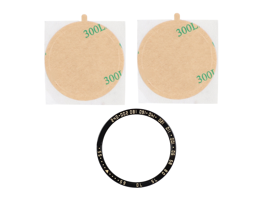 Anillo De Protección De Metal, Dial, Bisel Decorativo Para Samsung S3 Galaxy Watch 46mm, Negro Dorado