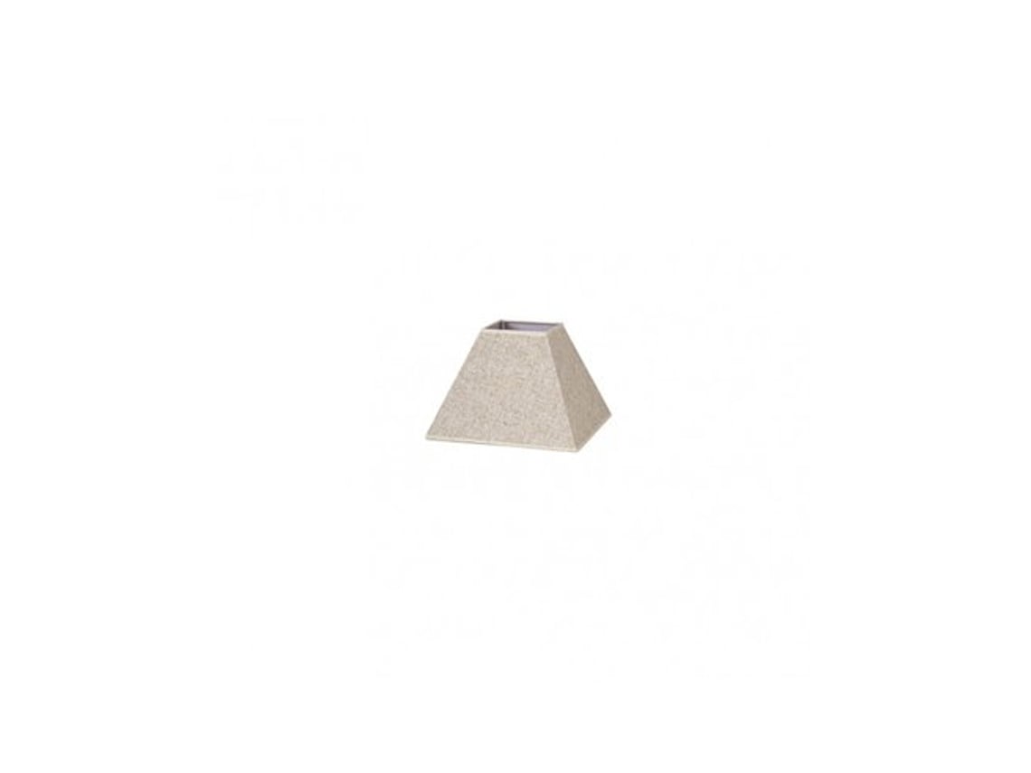Pantalla Piramide Tenorio E27 Lino beige 17dx8dx13h