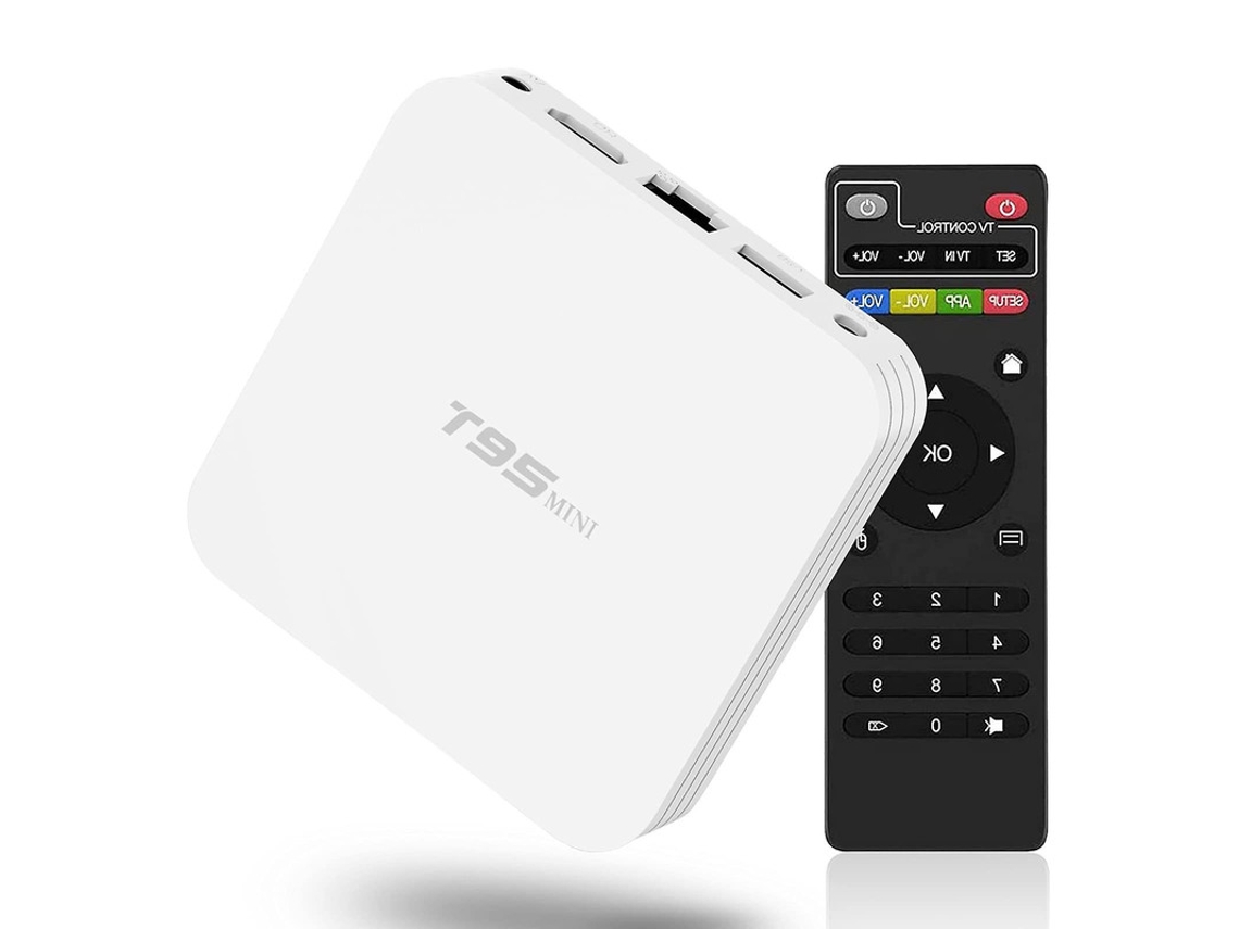 Yizhood T95mini - Caja de TV Android con 2 GB de RAM y 16 GB de ROM, 4K, color blanco