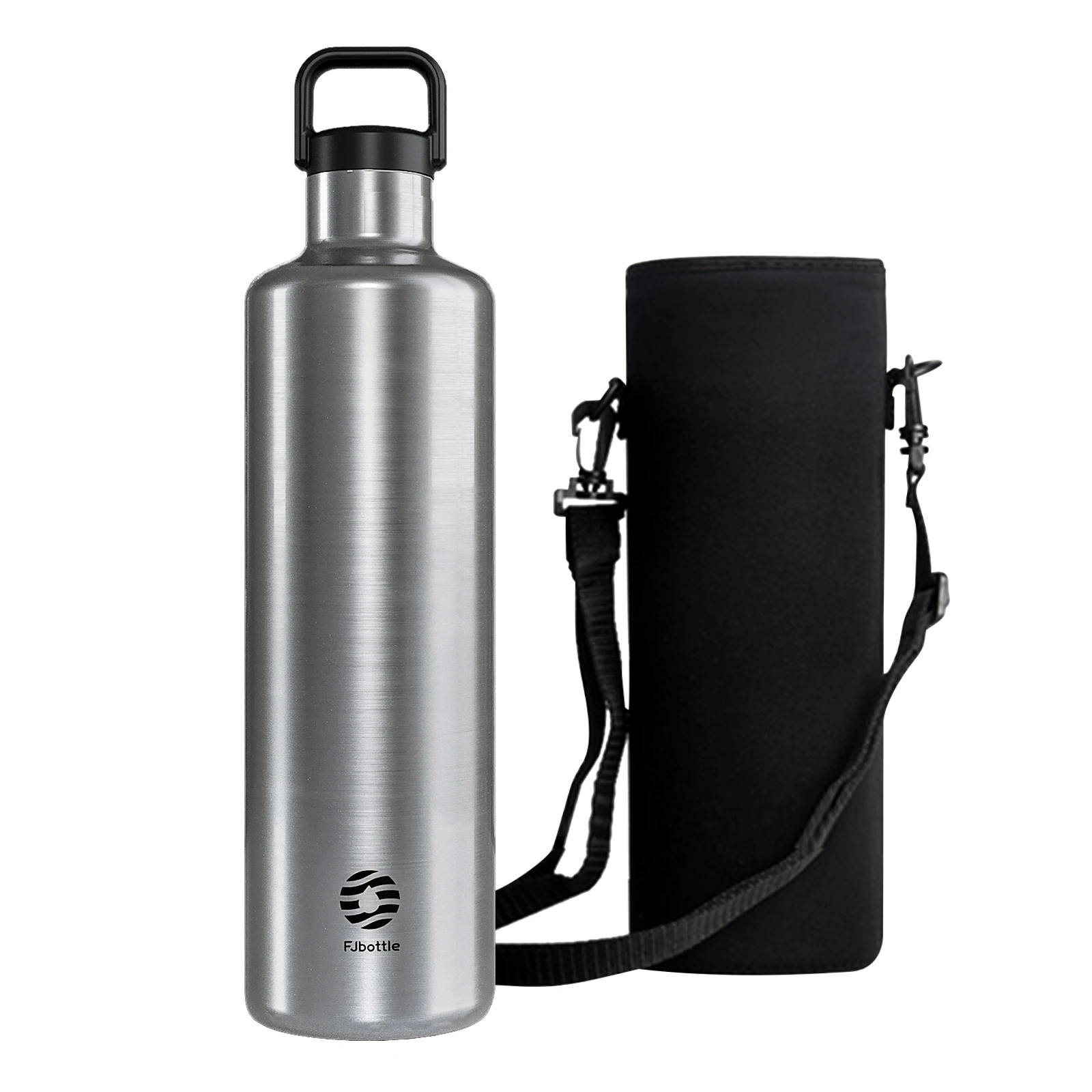 Taza térmica de acero inoxidable de gran capacidad (plateada, 1750 ml)