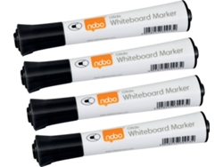 Set de 10 rotuladores NOBO con punta redonda de 2 mm (Negro)