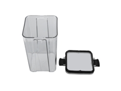 Caja De Almacenamiento De Cocina Transparente Sin Bpa De 1300 Ml Para Harina, Azúcar, Granos Y Legumbres.