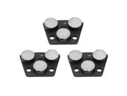 3 Unidades De Discos De Lijado De Diamante Trapezoidales Con Dientes Cilíndricos Para Corte Agresivo De Hormigón 30 Negro