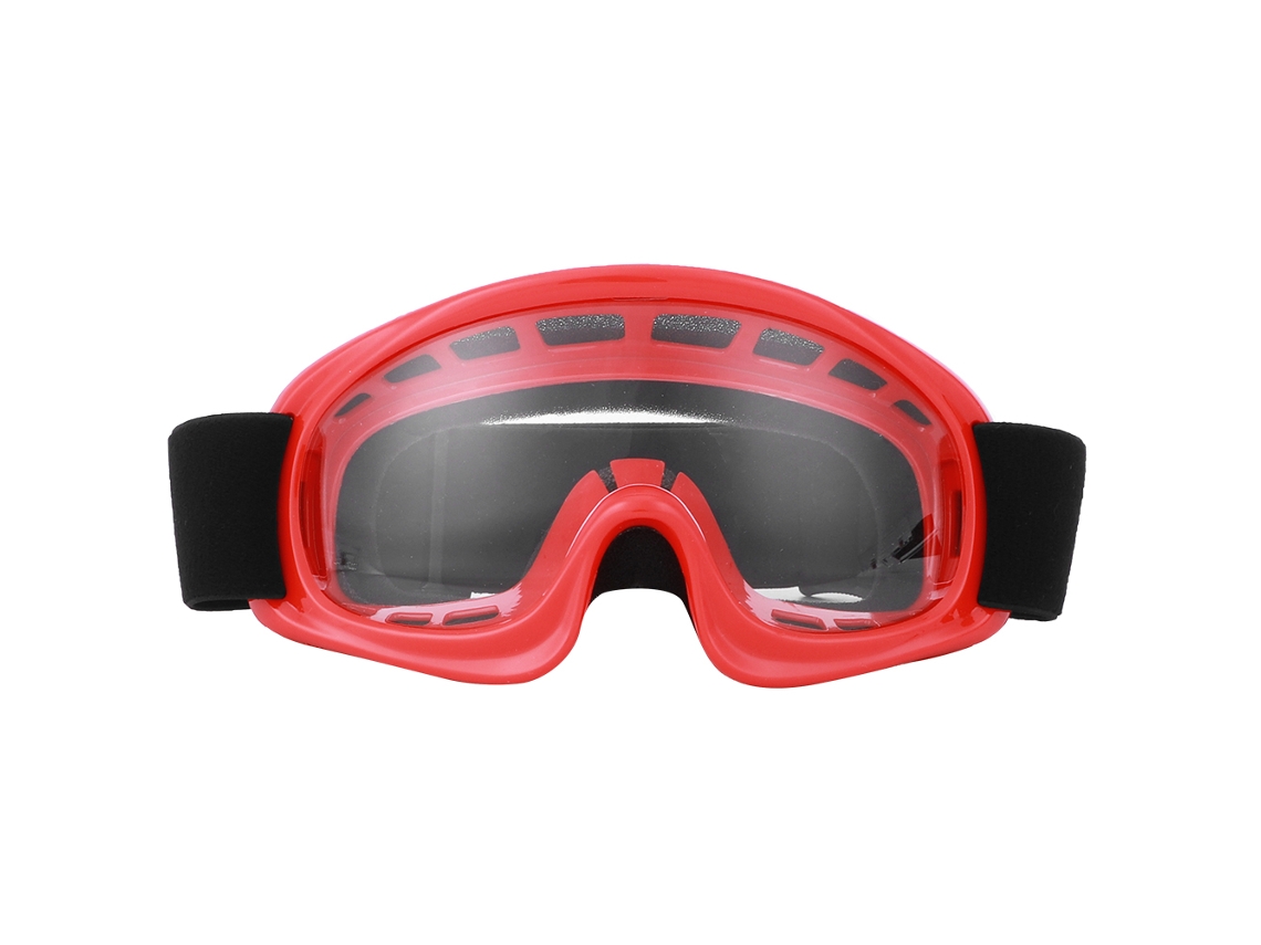 Gafas protectoras para niños para moto, ciclismo y esquí al aire libre, antiimpacto y con protección contra el viento, color rojo