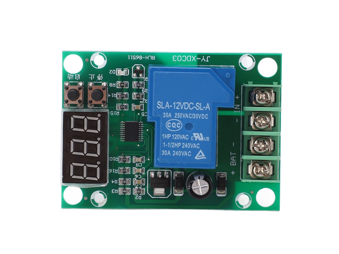 Módulo Cargador De Batería 12v Con Pantalla Digital Resistente A La Corrosión Control De Carga