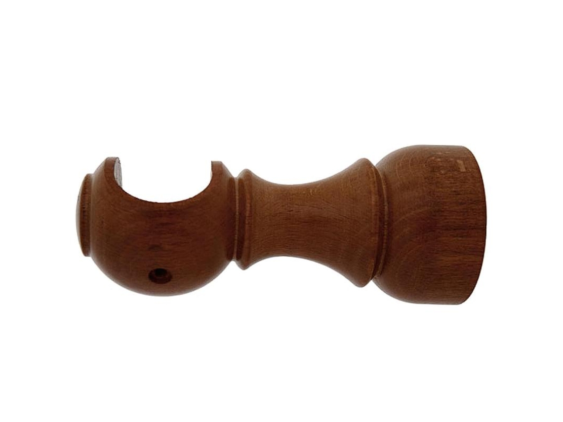 Soporte Madera Liso Abierto 20x 88 mm Nogal RIEL CHYC