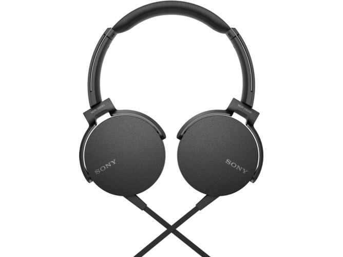 Auriculares De Diadema sony mdrxb550ap negro on ear mdrxb550apb.ce7 mdrxb550apb con manos libres blancos extra bass xb550ap imagensonido cable integrado compatible smartphones adaptable