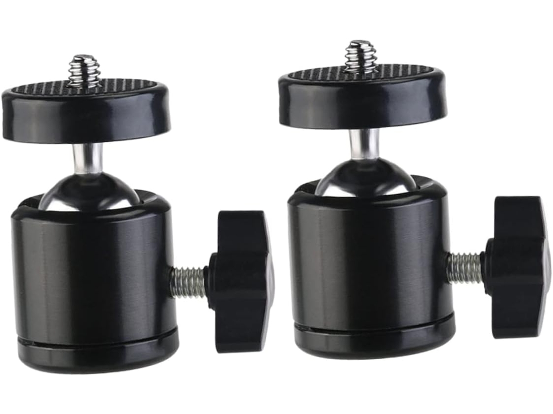 Adaptador de rótula Jortmrd (2 unidades), soporte de luz metálico