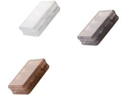 Joyería Plástico Transparente 2 Piezas Mantener Joyas Limpias Organizadas 10 Compartimentos Doble Escritorio