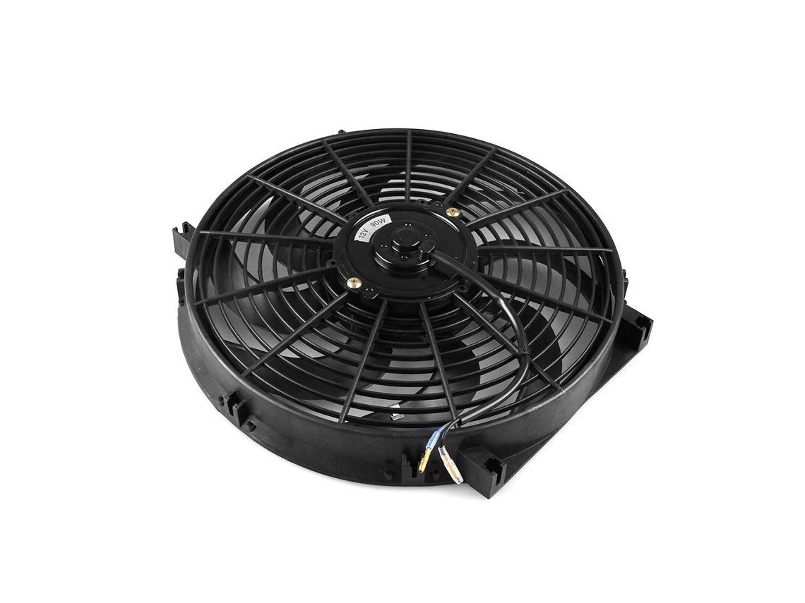 Ventilador De Radiador Eléctrico Reversible Delgado Cf003-bk De 14 Pulgadas, 90 W Y 12 V Con Kit De Montaje Universal Para Automóvil.